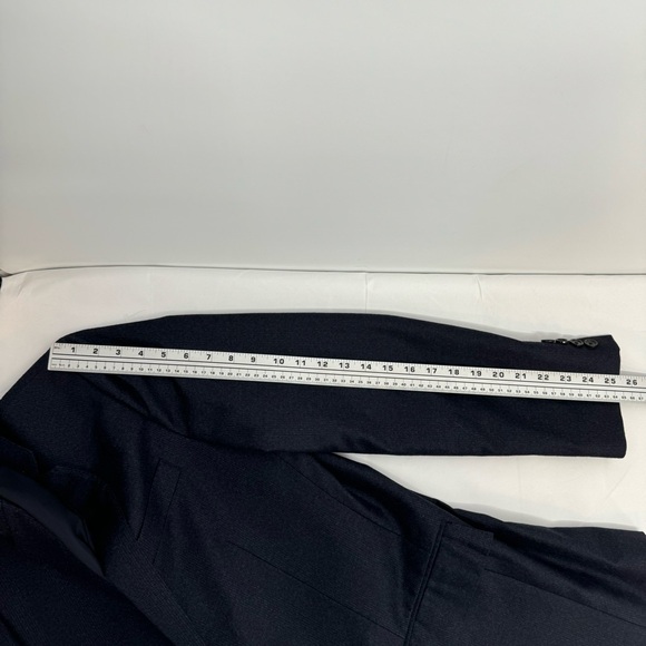 JCrew Ludlow Suit Jacket  Vitale Barberis Canonico Italian Wool 40R Navy Blazer - Picture 10 of 12